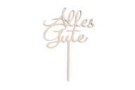 Sallys Cake Topper Sprüche - aus echtem Holz