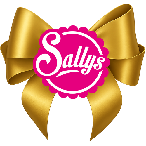 Goldene Schleife mit Sallys Logo