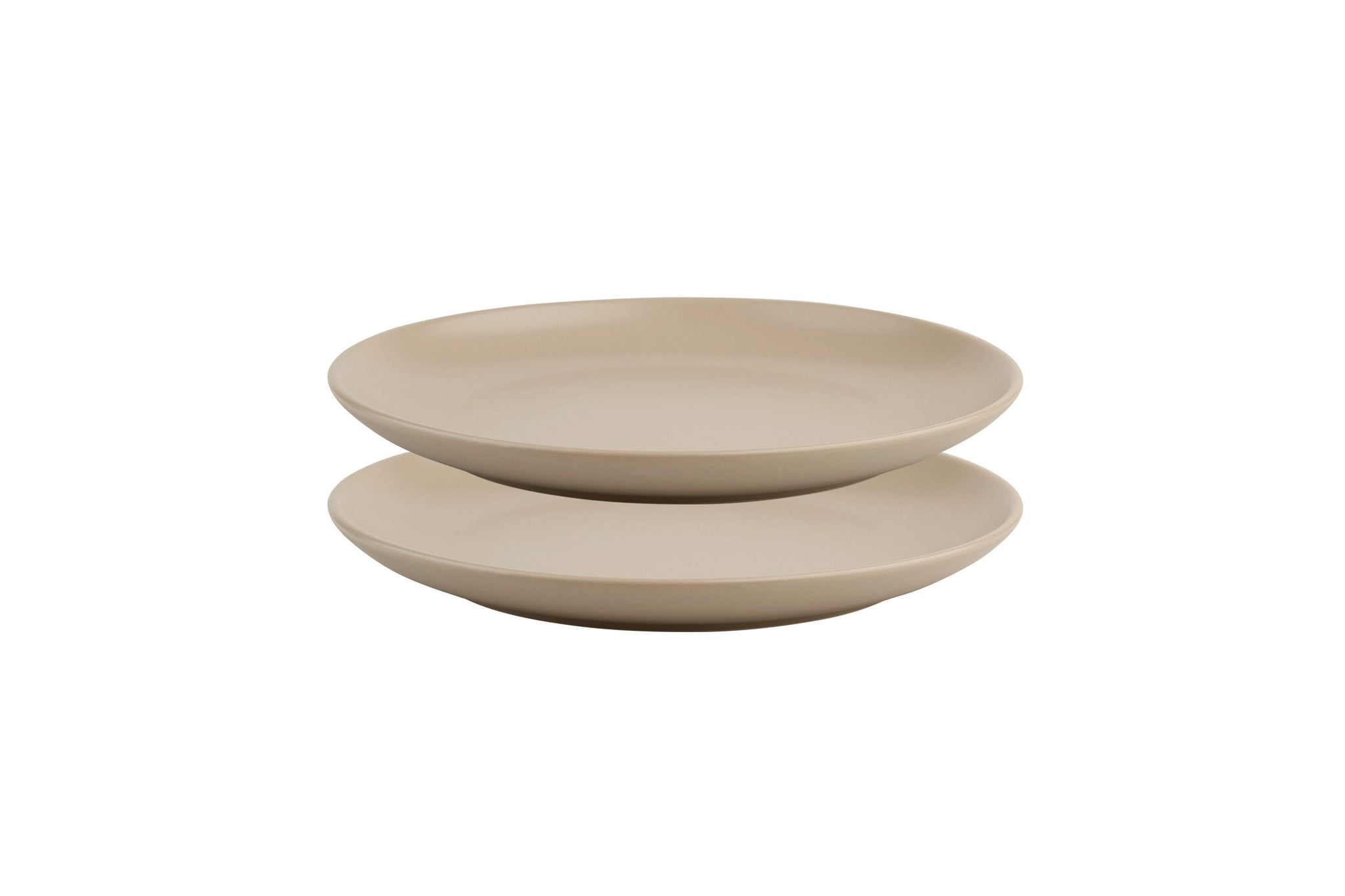 silky glaze kleine teller in desert beige zweier set