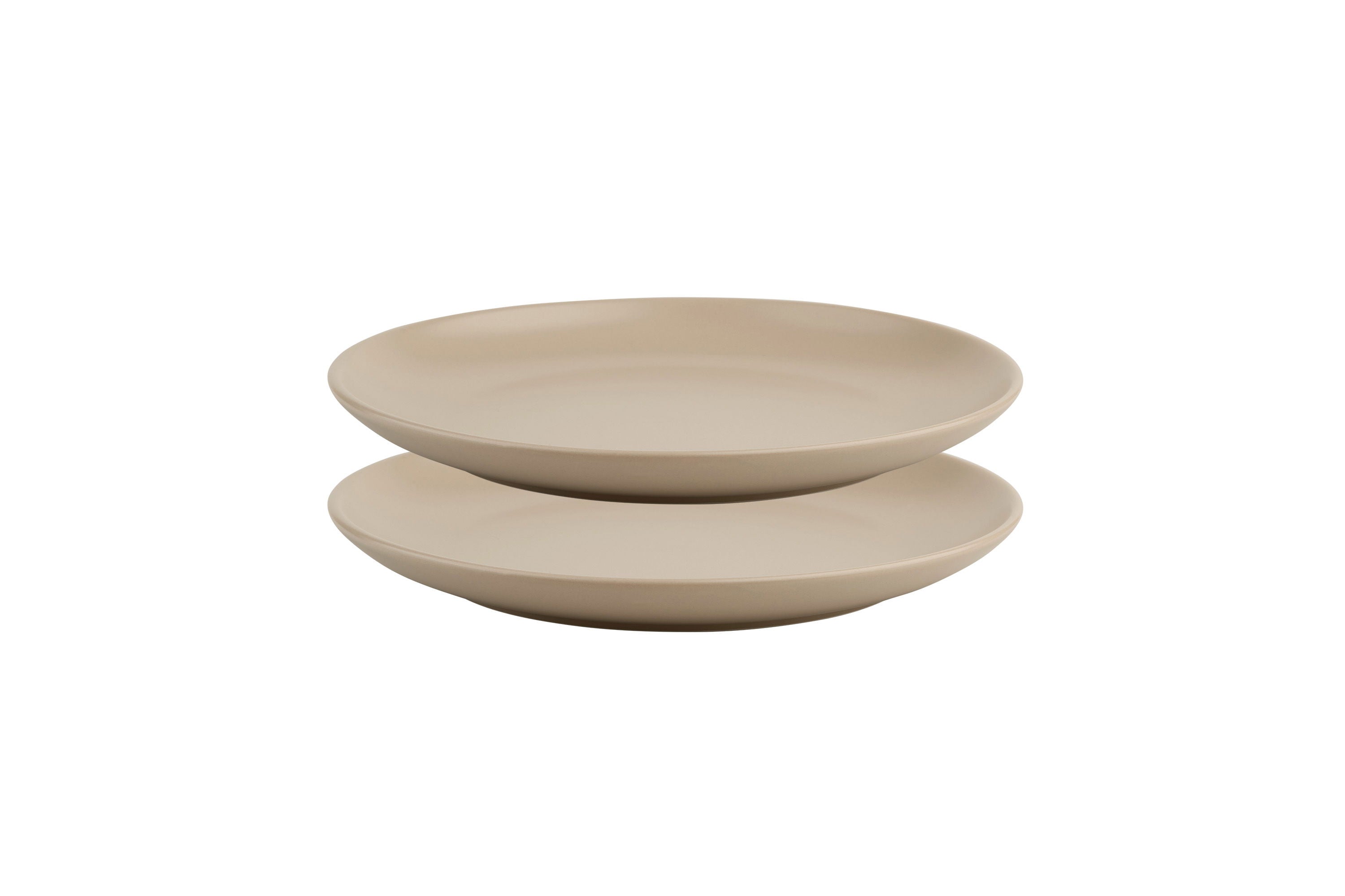 silky glaze kleine teller in desert beige zweier set