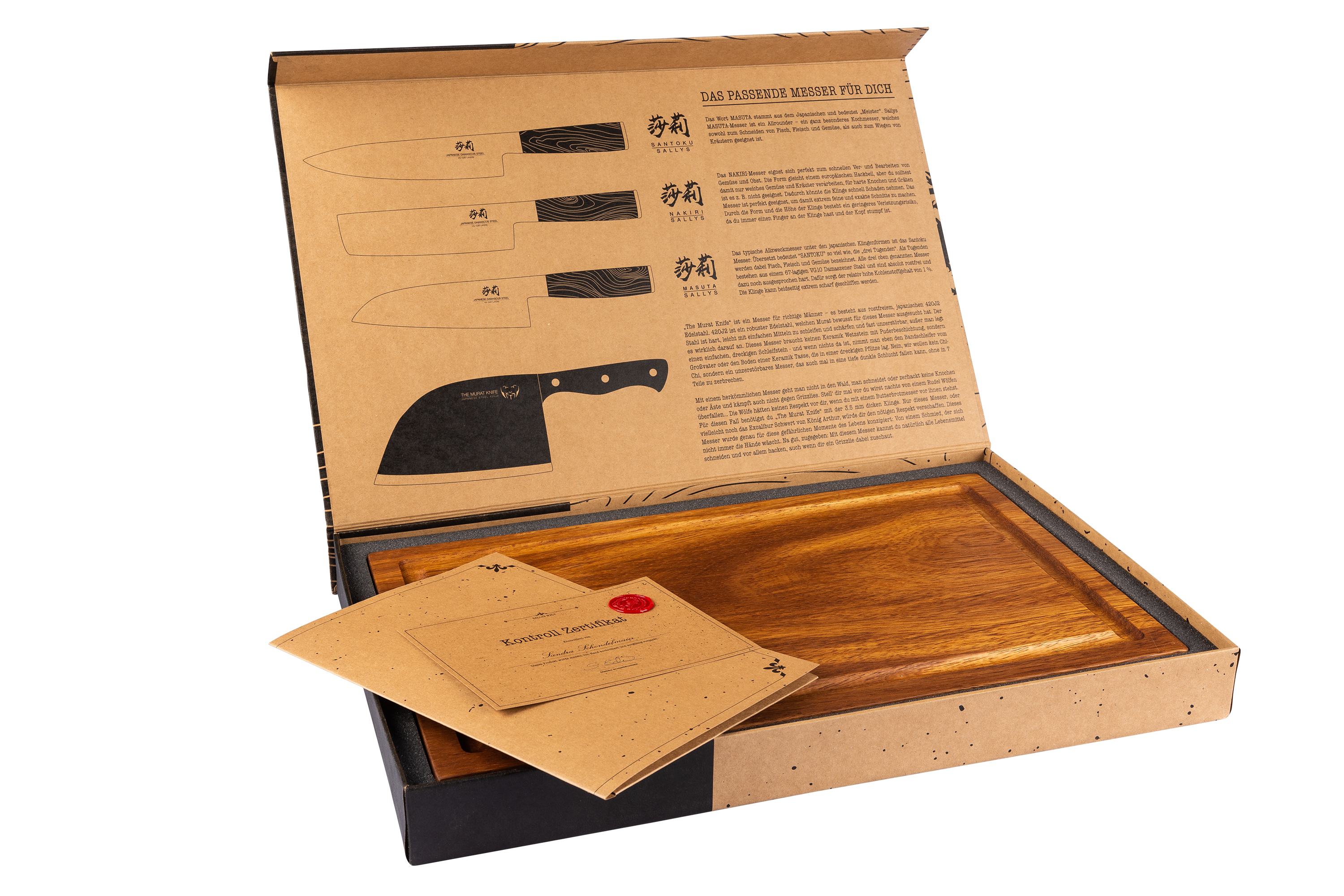 Sallys "Natur" Kambalaholz Schneidebrett (Nr.7)