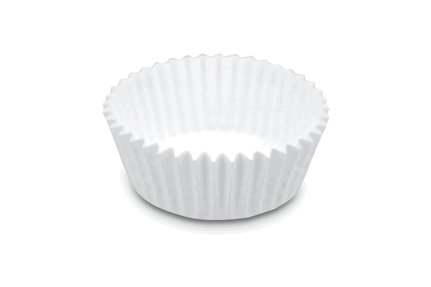 Weiße Papierförmchen
