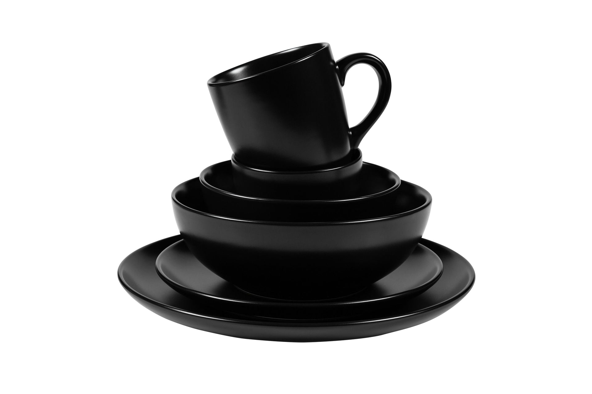 Schwarzes Stoneware-Geschirr