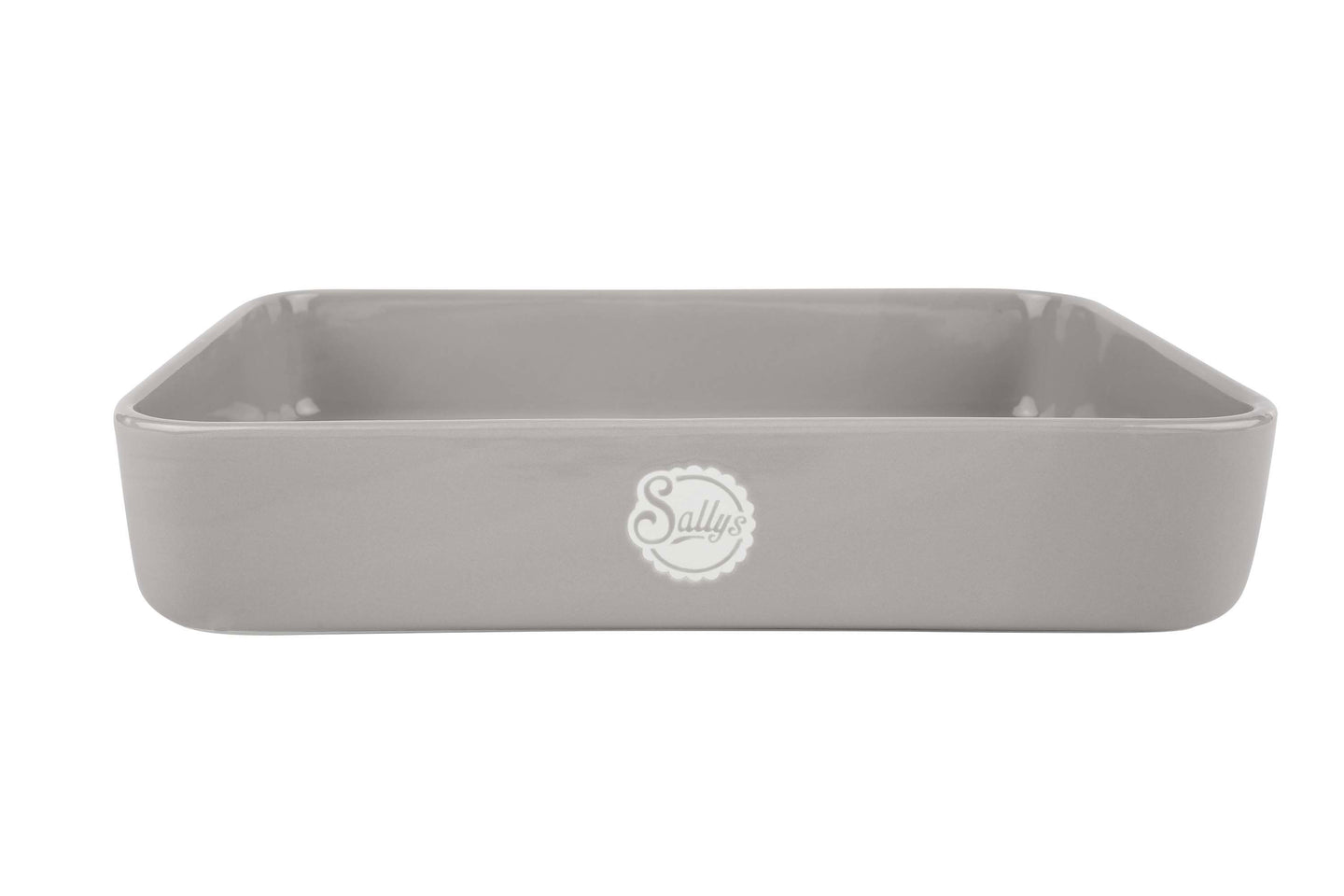 Eine beige Stoneware-Ofenform