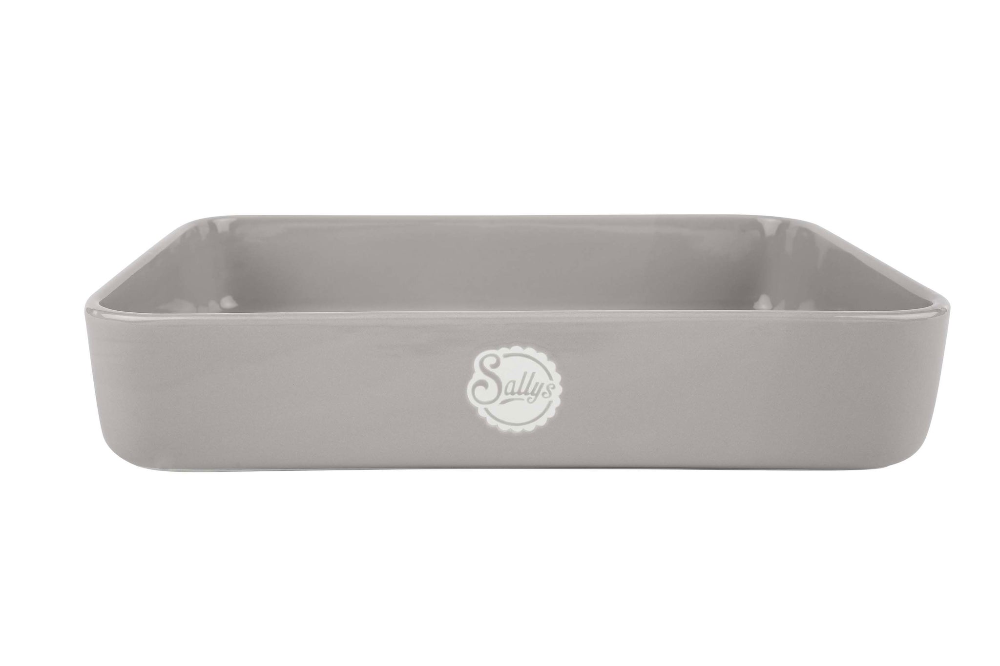Eine beige Stoneware-Ofenform