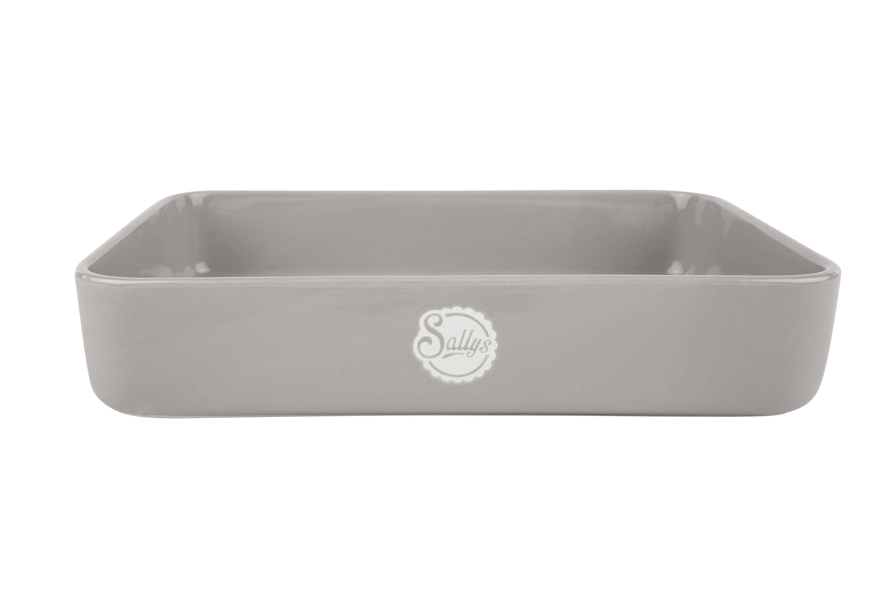 Eine beige Stoneware-Ofenform