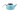 Eine blaue Teekanne