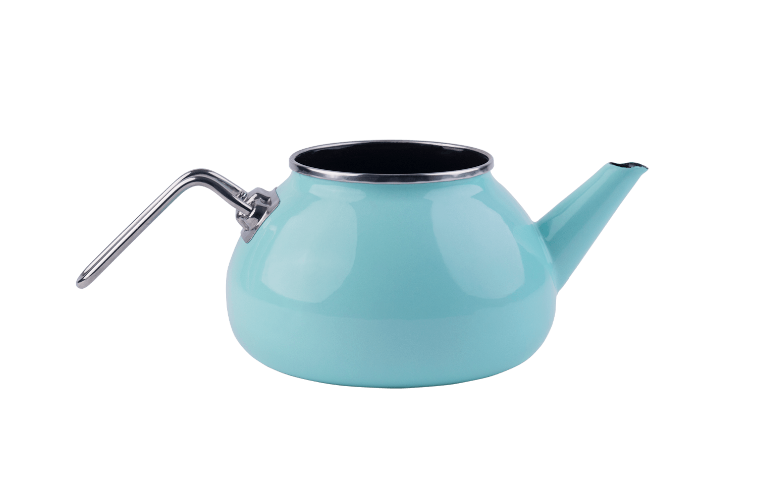 Eine blaue Teekanne