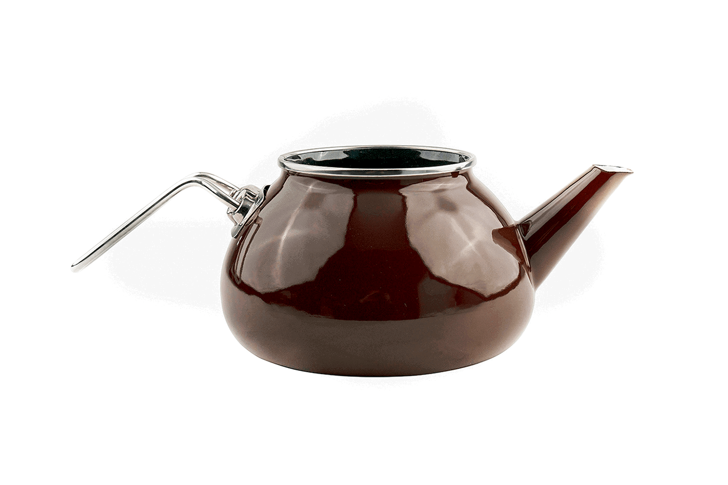 Eine braune Teekanne