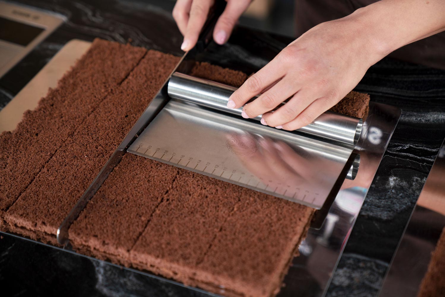 Sallys Edelstahl Teigkarte - groß