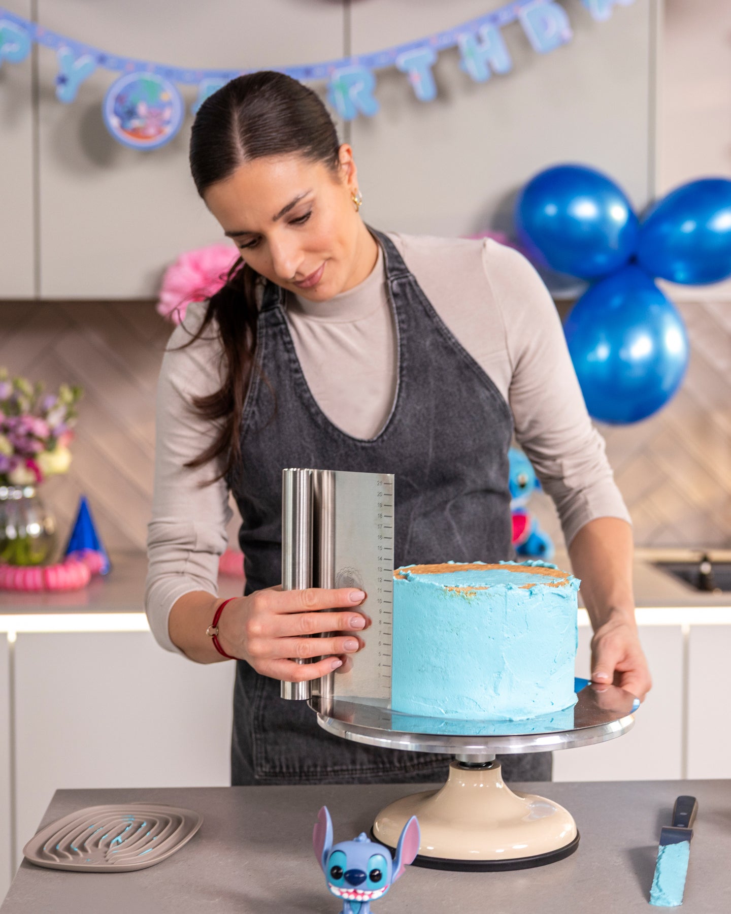 Sallys Edelstahl Teigkarte - groß