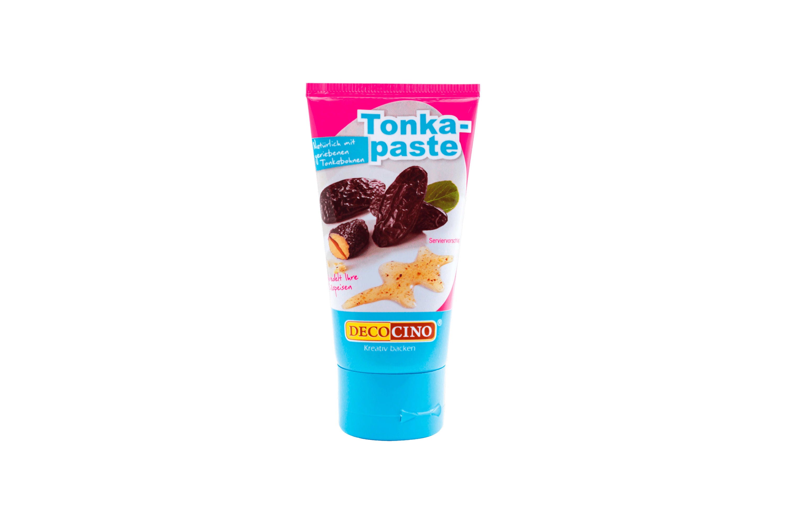 Tonkapaste Tonka Aroma Aromapaste Decocino Freisteller Tube Pink Blau