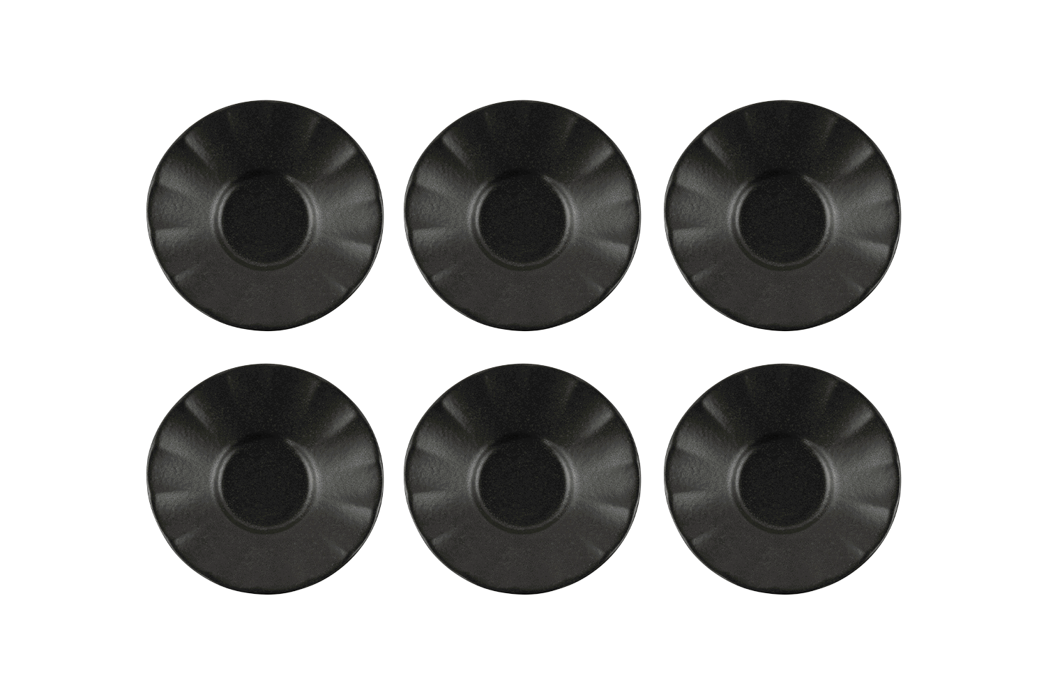 6 anthrazit-matte Untersetzer