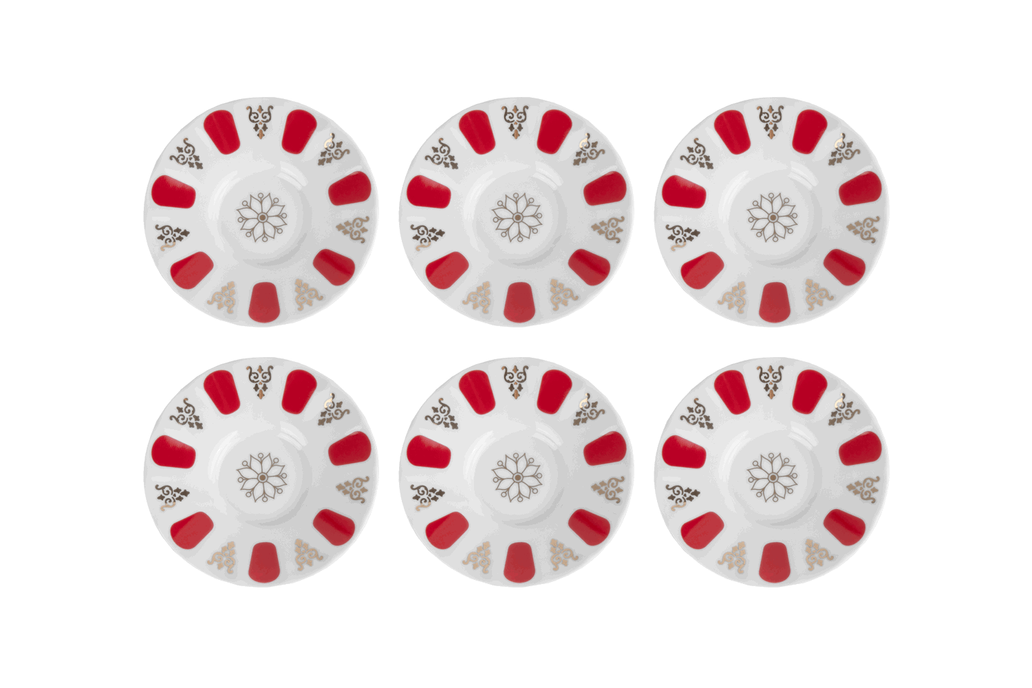 6 Untersetzer im Oriental-Stil