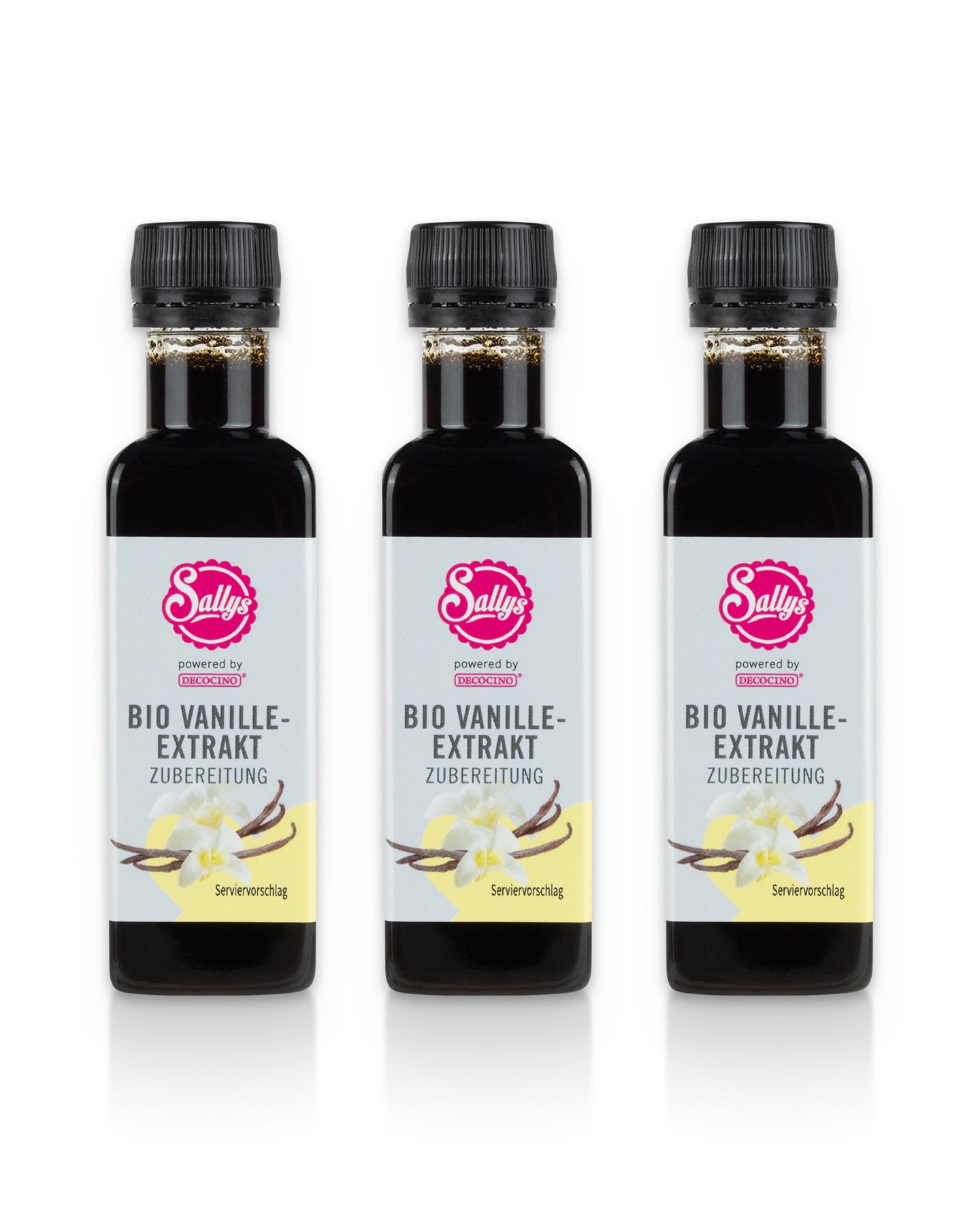 Sallys Bio-Vanille Extrakt - 3er-Set