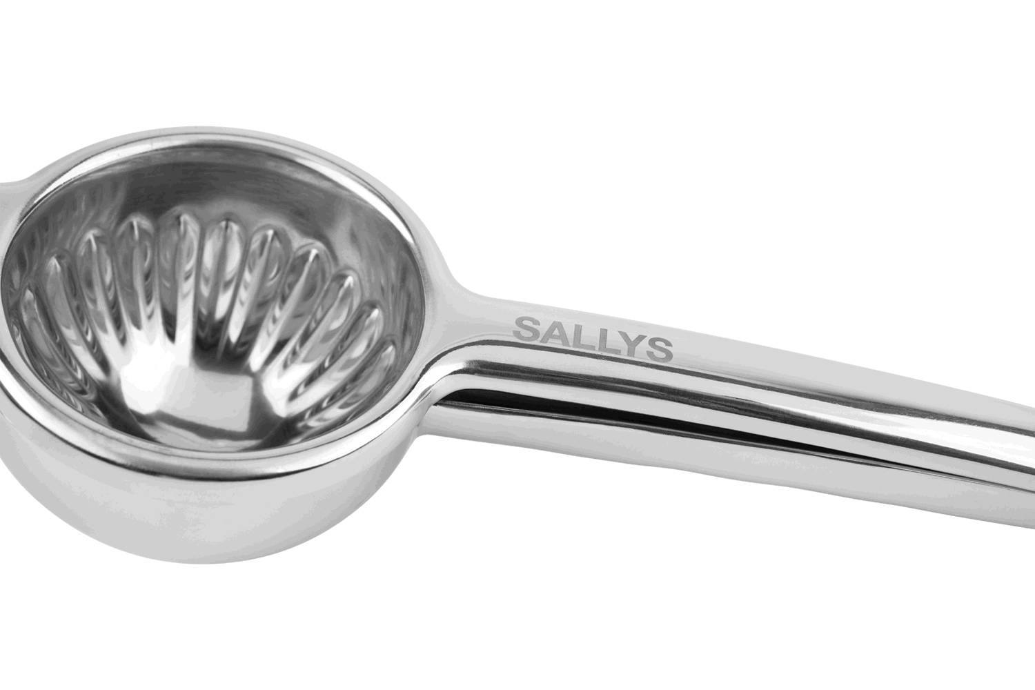 Sallys Zitronenpresse aus Edelstahl  All-in-one-Presse