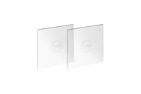Zwei eckige, durchsichtige Ganaching Boards