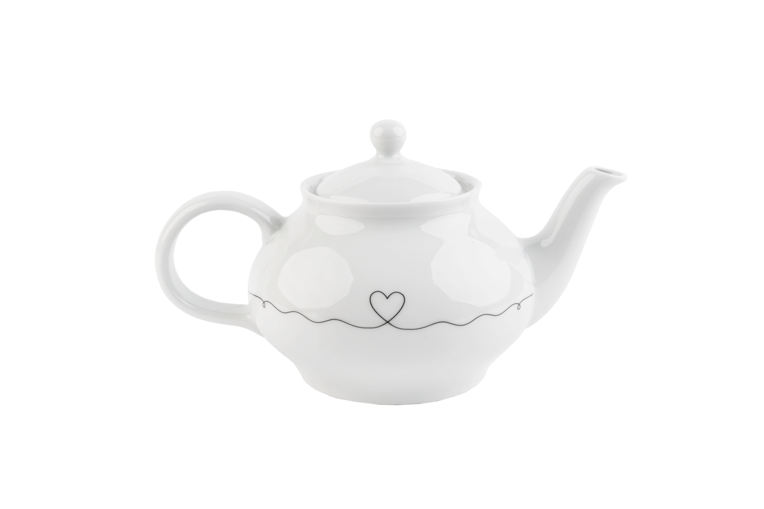 Sallys Porzellan Teekanne - obere Kanne