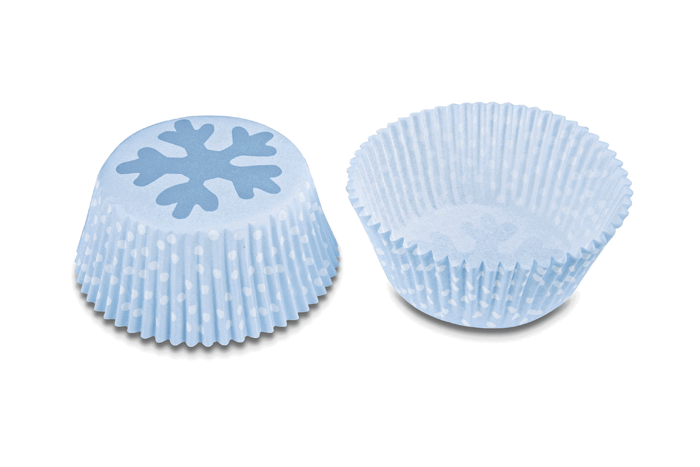 Papier Backförmchen Eiskristall